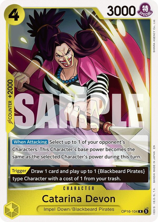 Image for Catarina Devon (OP16-104) (The Time of Battle) (OP16) - One Piece Card Game