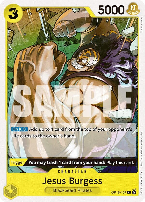 Image for Jesus Burgess (OP16-107) (The Time of Battle) (OP16) - One Piece Card Game