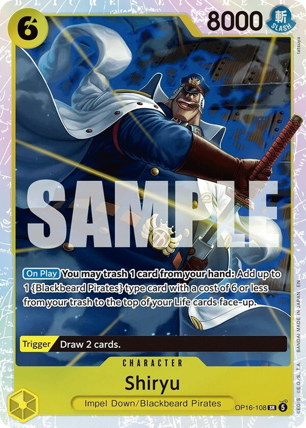Image for Shiryu (OP16-108) (The Time of Battle) (OP16) - One Piece Card Game