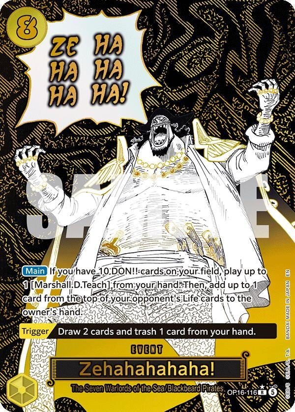 Image for Zehahahahaha! (Alternate Art) (OP16-116) (The Time of Battle) (OP16) - One Piece Card Game