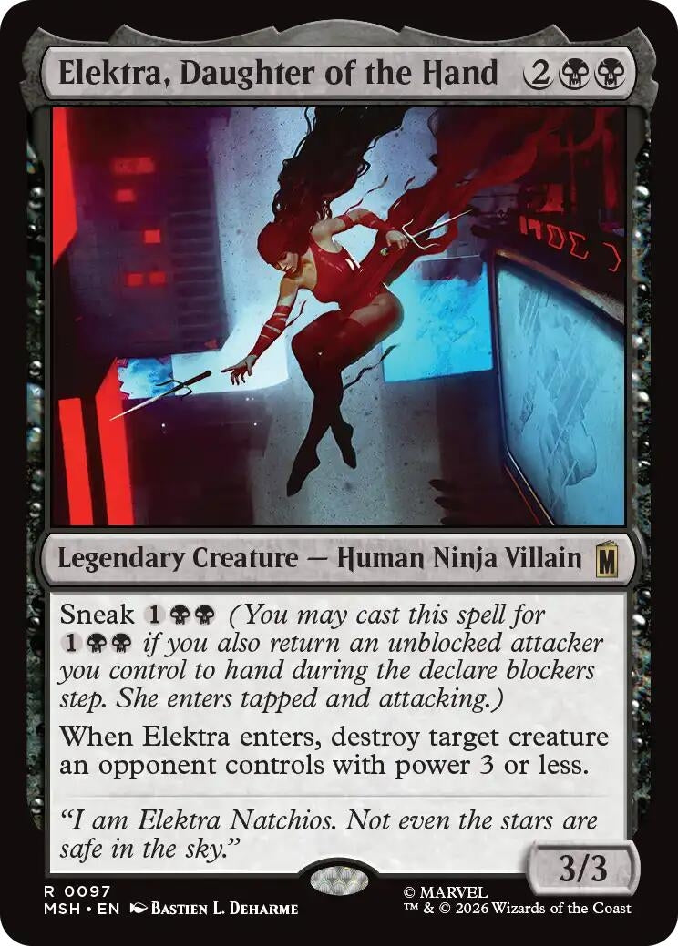Image for Elektra, Daughter of the Hand (97) (Marvel Super Heroes) - Magic: The Gathering