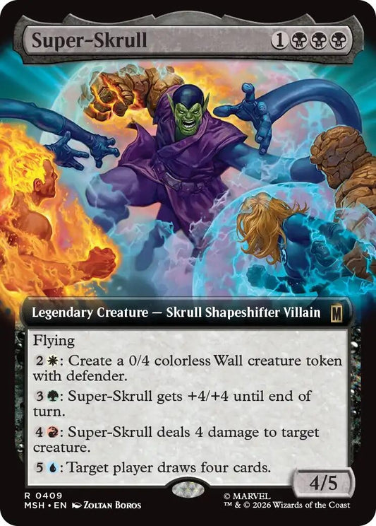 Image for Super-Skrull (Extended Art) (409) (Marvel Super Heroes) - Magic: The Gathering