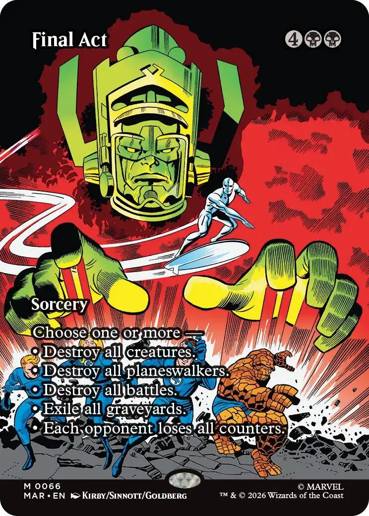 Image for Final Act (Borderless) (66) (Marvel Universe Eternal-Legal) (MAR) - Magic: The Gathering