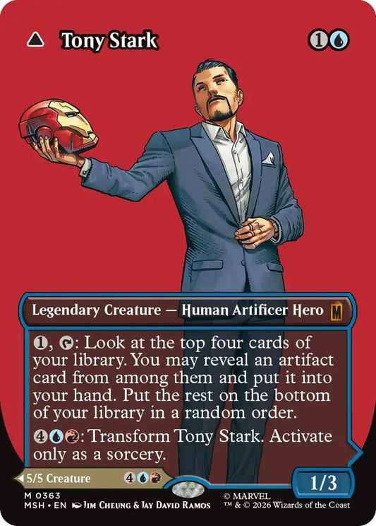 Image for Tony Stark (Borderless) (0363) (363) (Marvel Super Heroes) - Magic: The Gathering