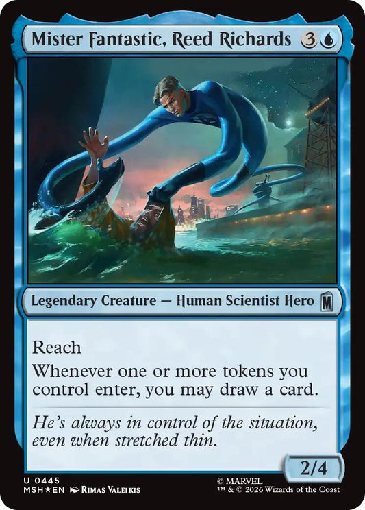 Image for Mister Fantastic, Reed Richards (Surge Foil) (445) (Marvel Super Heroes) - Magic: The Gathering