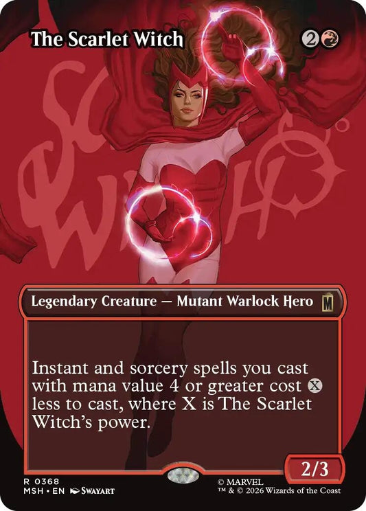 Image for The Scarlet Witch (Borderless) (368) (Marvel Super Heroes) - Magic: The Gathering