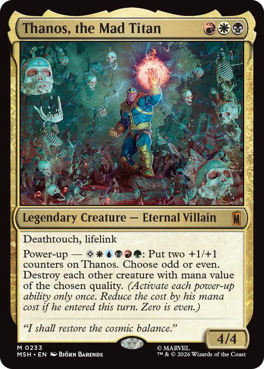 Image for Thanos, the Mad Titan (233) (Marvel Super Heroes) - Magic: The Gathering