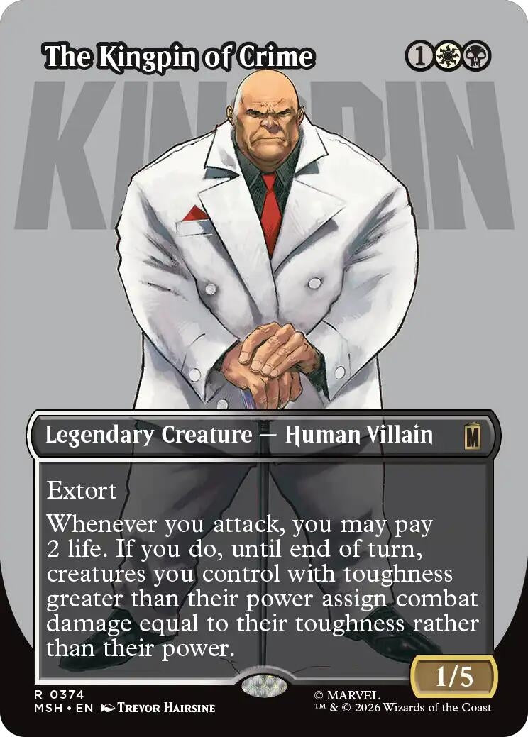 Image for The Kingpin of Crime (Borderless) (0374) (374) (Marvel Super Heroes) - Magic: The Gathering