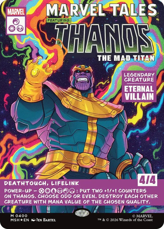Image for Thanos, The Mad Titan (Borderless) (0400) (400) (Marvel Super Heroes) - Magic: The Gathering