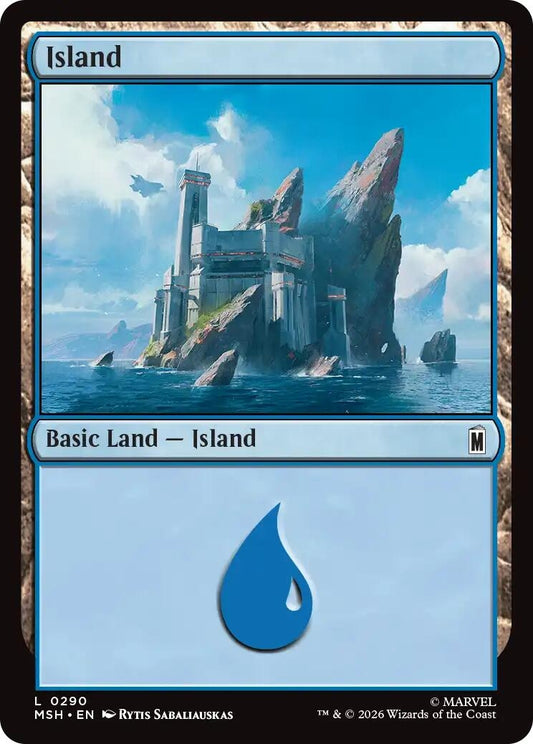 Image for Island (0290) (290) (Marvel Super Heroes) - Magic: The Gathering