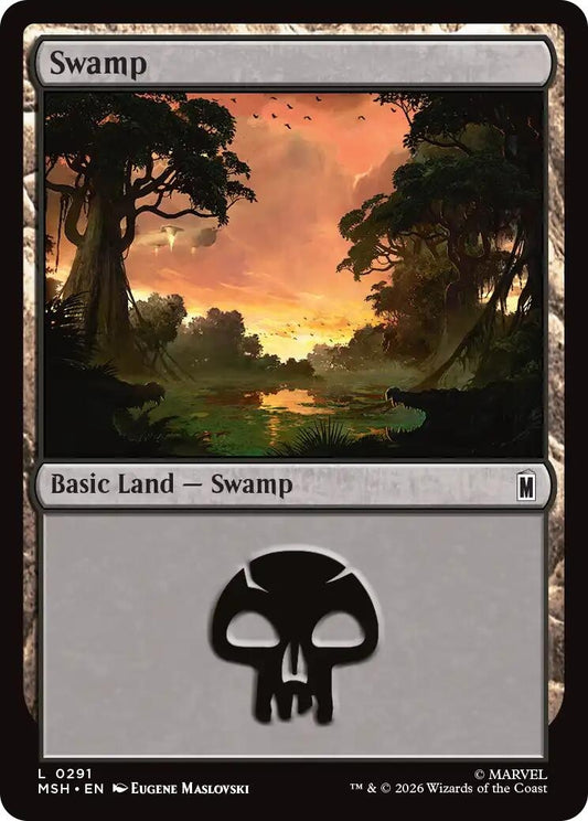Image for Swamp (0291) (291) (Marvel Super Heroes) - Magic: The Gathering