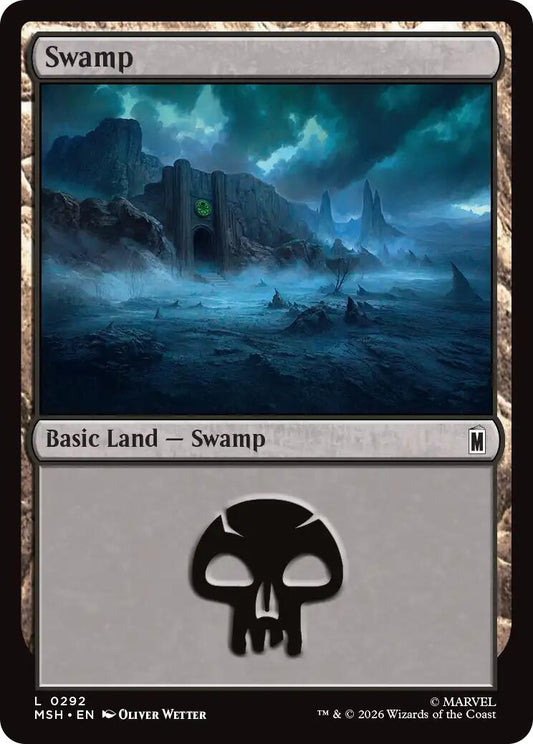 Image for Swamp (0292) (292) (Marvel Super Heroes) - Magic: The Gathering