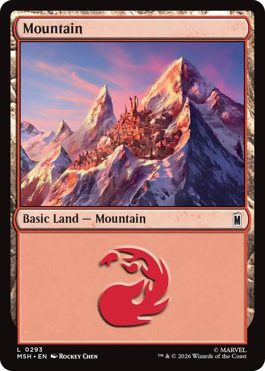 Image for Mountain (0293) (293) (Marvel Super Heroes) - Magic: The Gathering