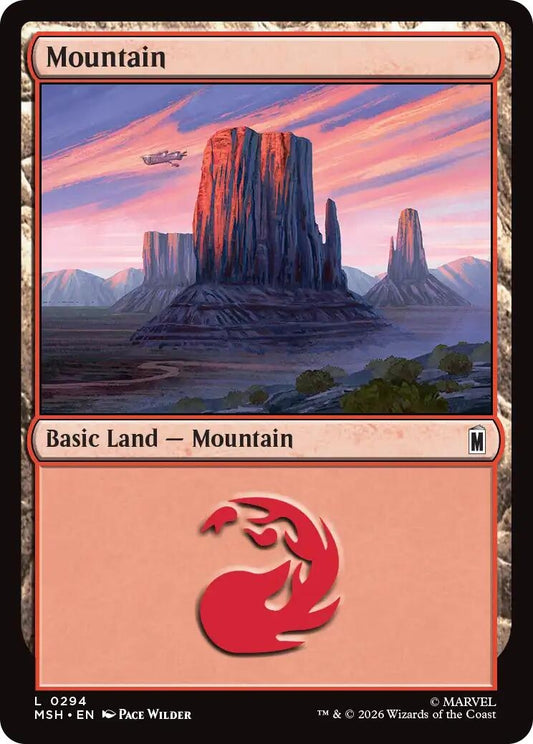 Image for Mountain (0294) (294) (Marvel Super Heroes) - Magic: The Gathering