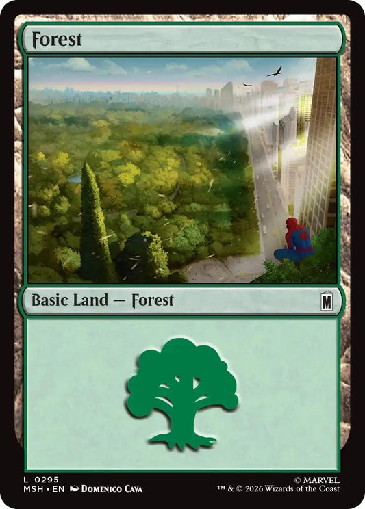 Image for Forest (0295) (295) (Marvel Super Heroes) - Magic: The Gathering