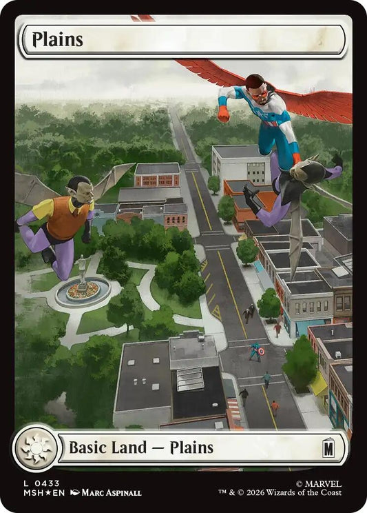 Image for Plains (0433) (Surge Foil) (433) (Marvel Super Heroes) - Magic: The Gathering