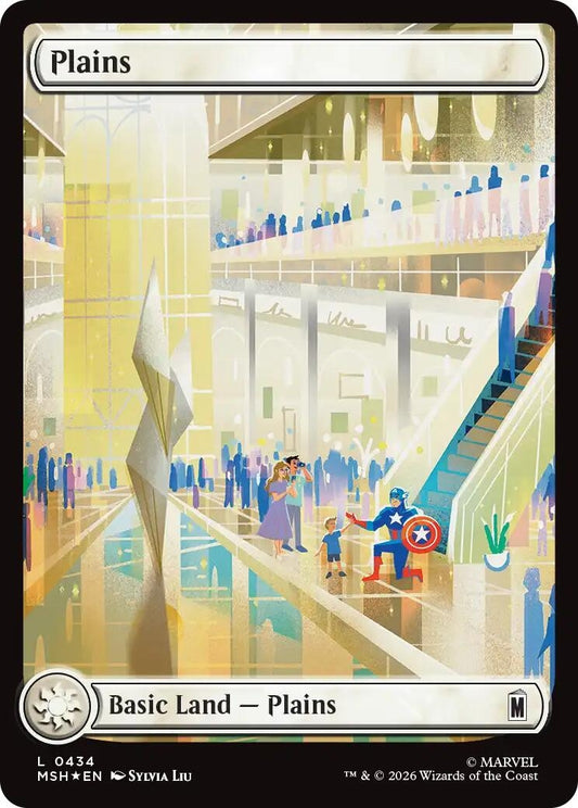 Image for Plains (0434) (Surge Foil) (434) (Marvel Super Heroes) - Magic: The Gathering