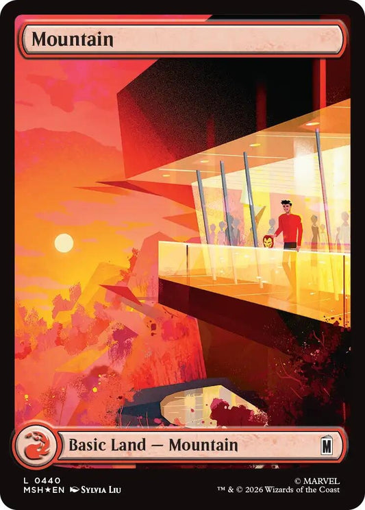 Image for Mountain (0440) (Surge Foil) (440) (Marvel Super Heroes) - Magic: The Gathering