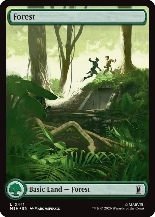 Image for Forest (0441) (Surge Foil) (441) (Marvel Super Heroes) - Magic: The Gathering