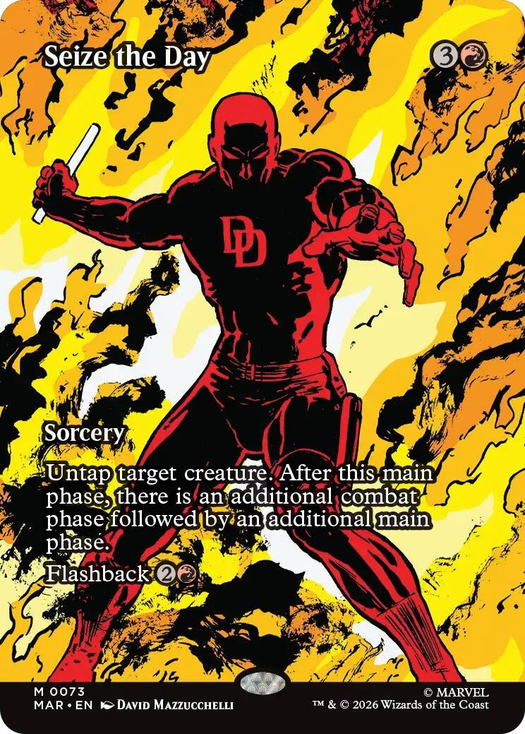 Image for Seize the Day (Borderless) (73) (Marvel Universe Eternal-Legal) (MAR) - Magic: The Gathering