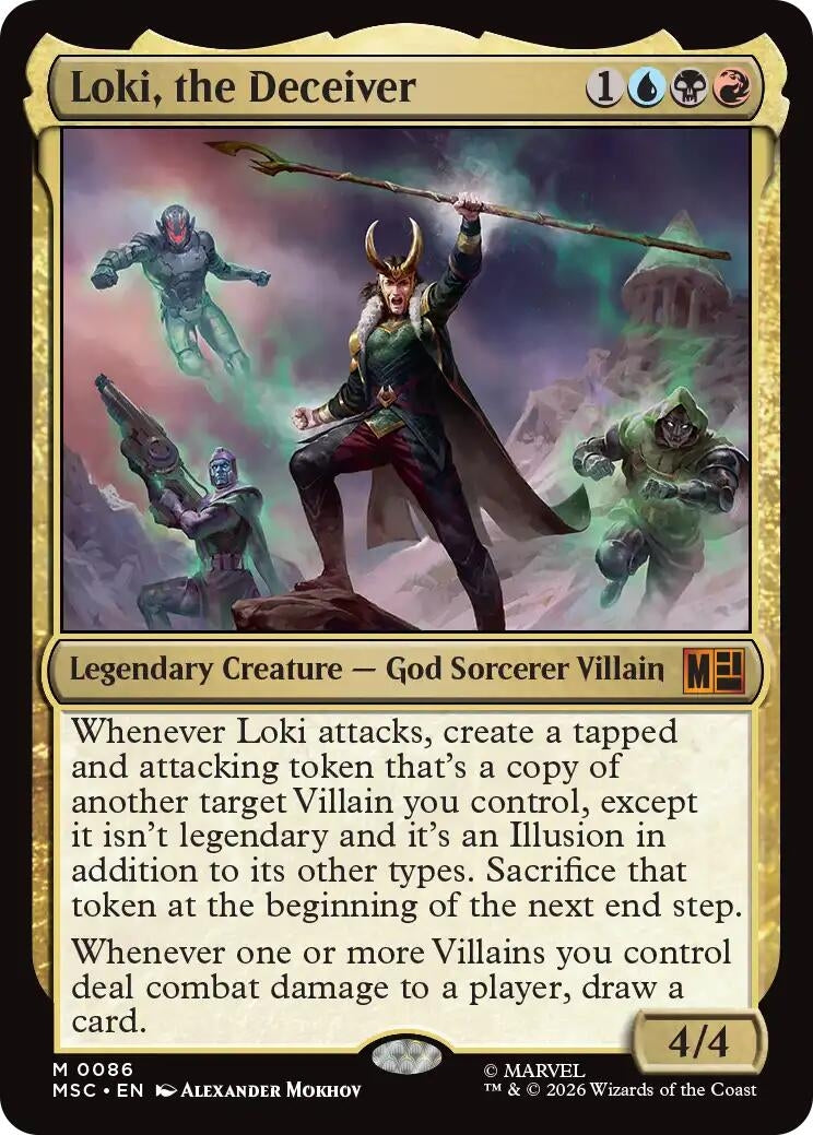 Image for Loki, the Deceiver (Surge Foil) (86) (Commander: Marvel Super Heroes) - Magic: The Gathering