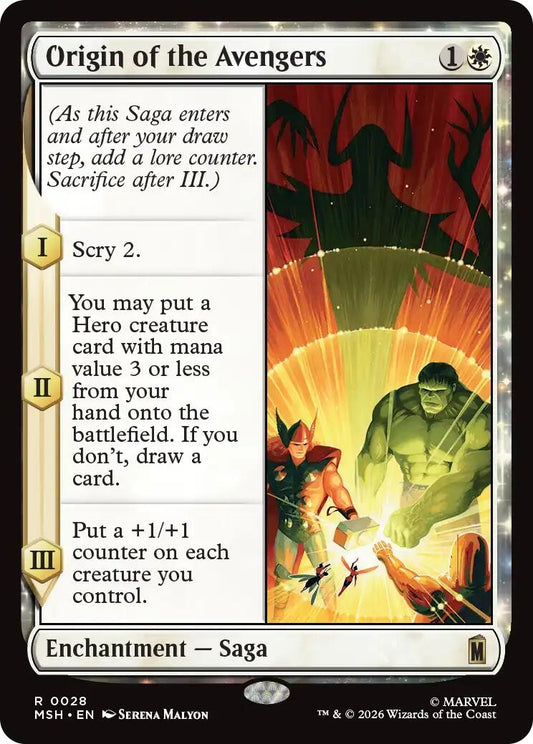 Image for Origin of the Avengers (28) (Marvel Super Heroes) - Magic: The Gathering