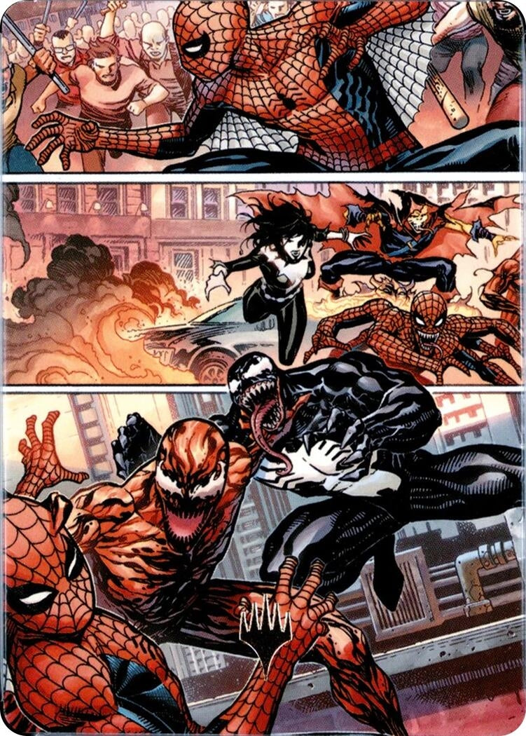 Image for Maximum Carnage Art Card (Gold-Stamped Planeswalker Symbol) (46) (Art Series: Marvel's Spider-Man) (ASSPM) - Magic: The Gathering