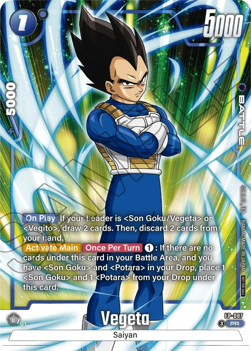 Image for Vegeta - FP-087 (Tournament Pack 11) (FP-087) (Tournament and Championship Promos) (DBSFW_TPR) - Dragon Ball Super: Fusion World