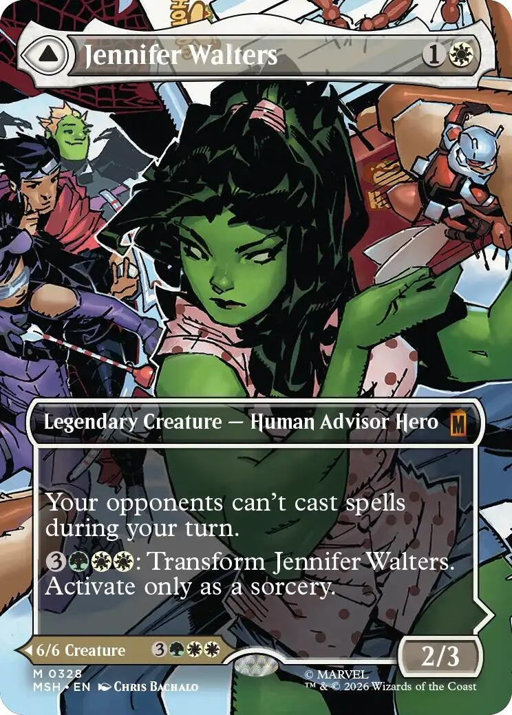 Image for Jennifer Walters (Borderless) (0328) (328) (Marvel Super Heroes) - Magic: The Gathering