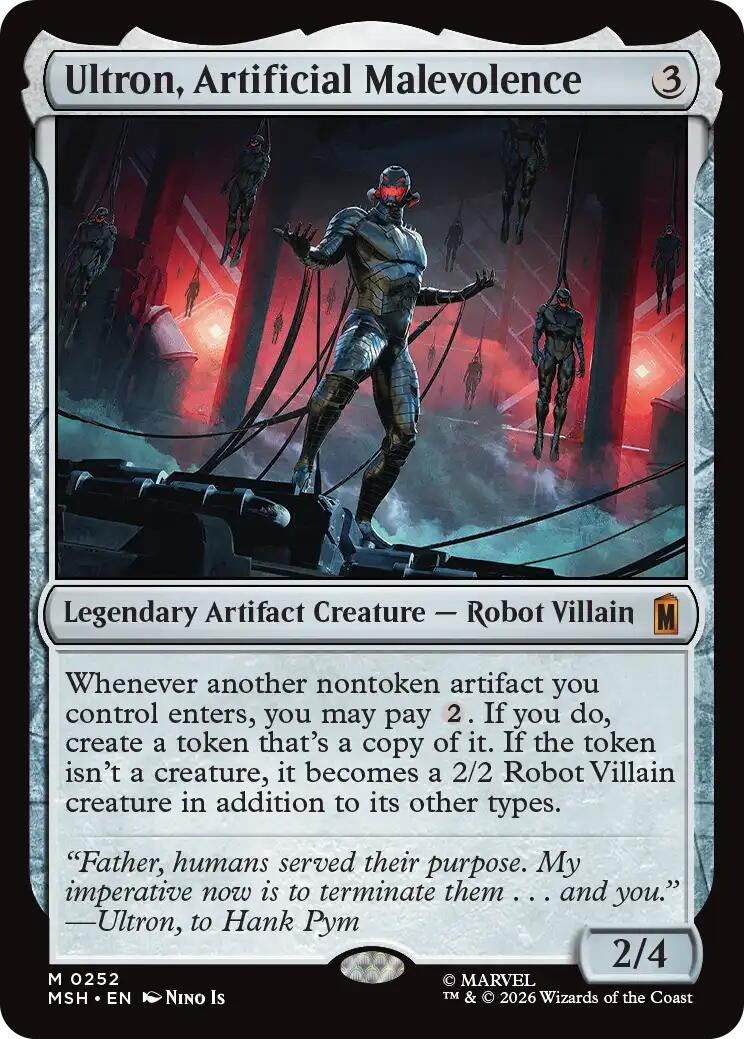 Image for Ultron, Artificial Malevolence (252) (Marvel Super Heroes) - Magic: The Gathering