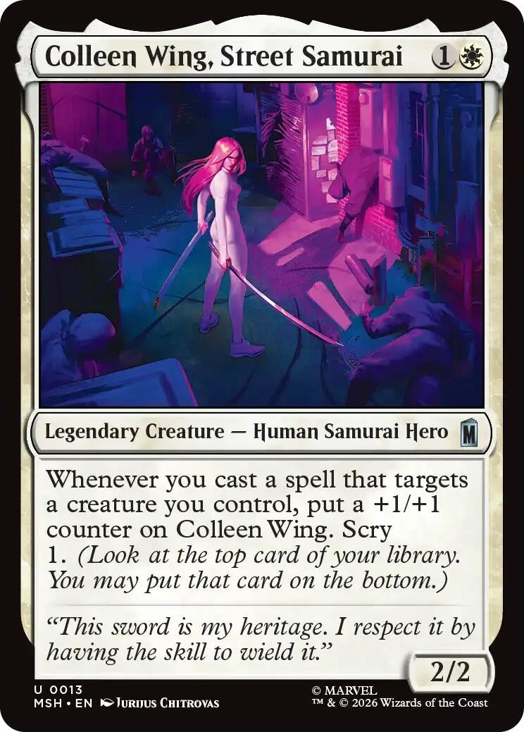 Image for Colleen Wing, Street Samurai (13) (Marvel Super Heroes) - Magic: The Gathering