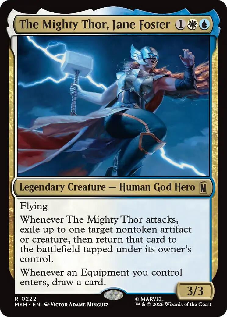 Image for The Mighty Thor, Jane Foster (222) (Marvel Super Heroes) - Magic: The Gathering