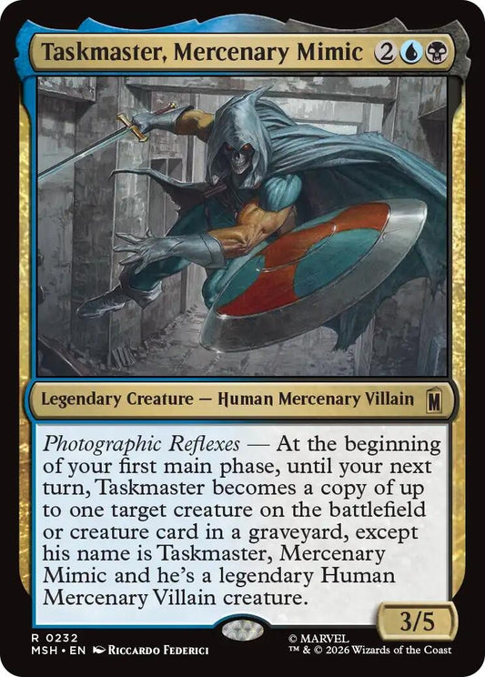 Image for Taskmaster, Mercenary Mimic (232) (Marvel Super Heroes) - Magic: The Gathering
