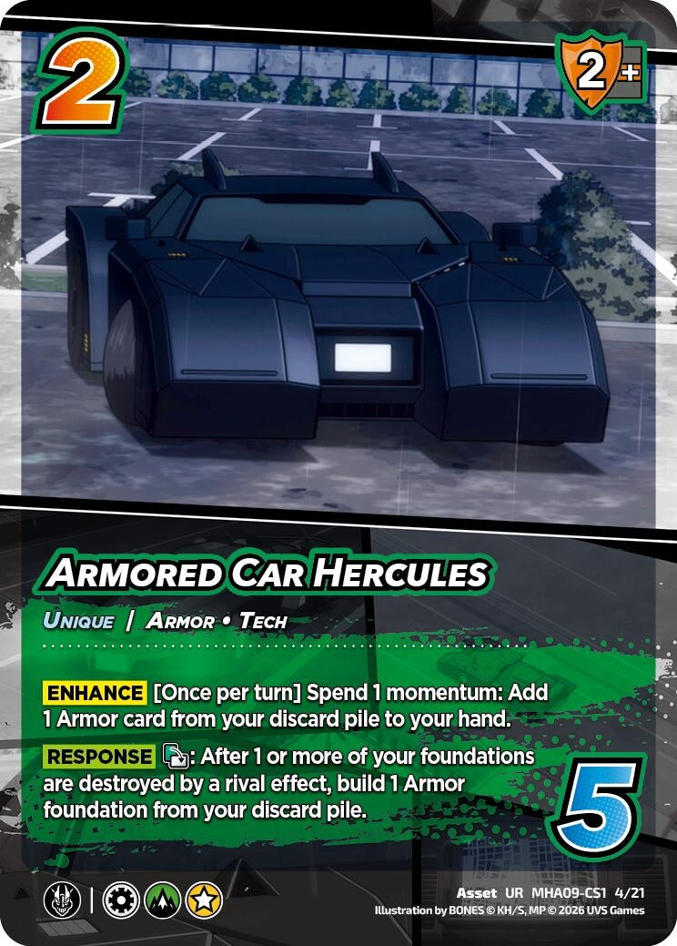 Image for Armored Car Hercules (MHA09-CS1 4/21) (Challenger Series: My Hero Academia - Final Battle) - UniVersus