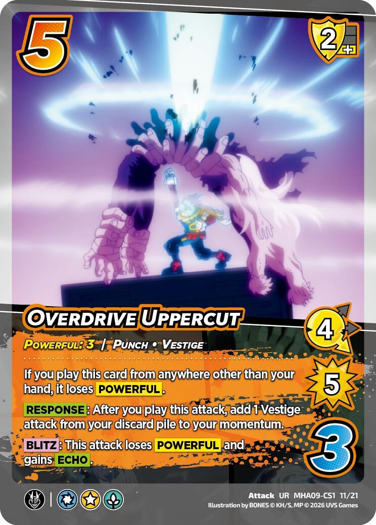 Image for Overdrive Uppercut (MHA09-CS1 11/21) (Challenger Series: My Hero Academia - Final Battle) - UniVersus