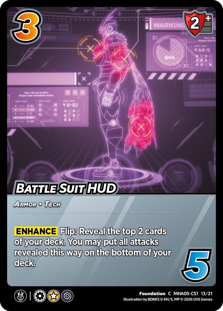 Image for Battle Suit HUD (MHA09-CS1 13/21) (Challenger Series: My Hero Academia - Final Battle) - UniVersus