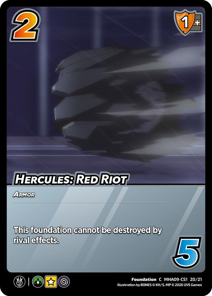 Image for Hercules: Red Riot (MHA09-CS1 20/21) (Challenger Series: My Hero Academia - Final Battle) - UniVersus