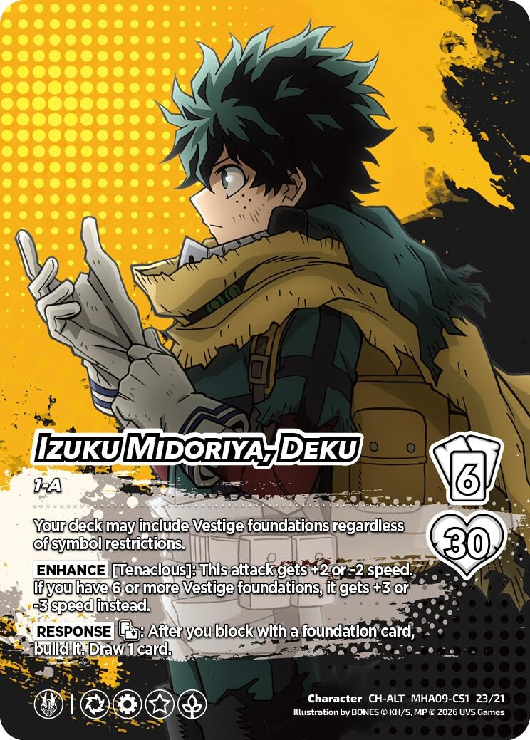 Image for Izuku Midoriya, Deku (Alternative Art) (MHA09-CS1 2/21) (Challenger Series: My Hero Academia - Final Battle) - UniVersus