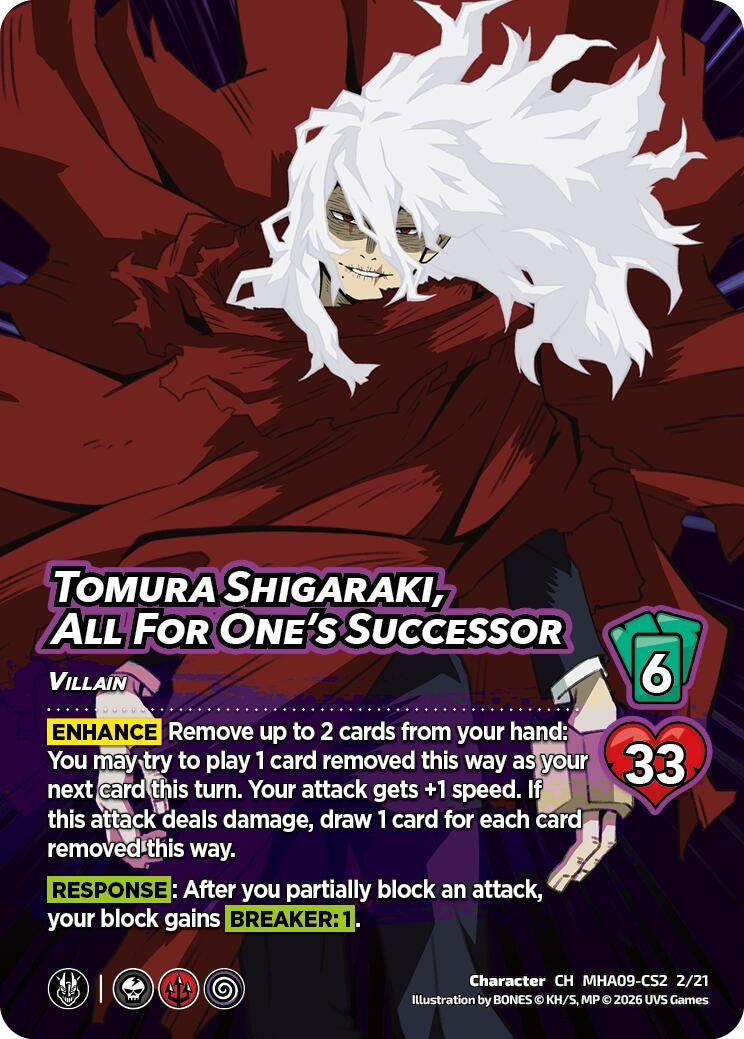 Image for Tomura Shigaraki, All For One's Successor (MHA09-CS2 2/21) (Challenger Series: My Hero Academia - Final Battle) - UniVersus