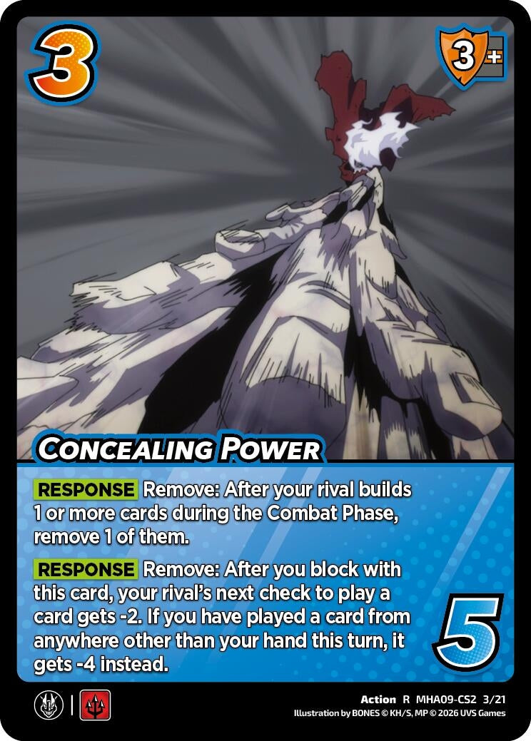 Image for Concealing Power (MHA09-CS2 3/21) (Challenger Series: My Hero Academia - Final Battle) - UniVersus