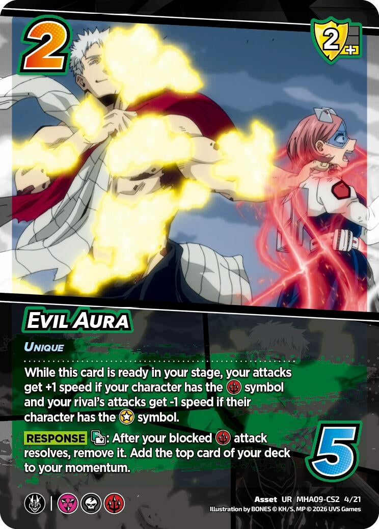 Image for Evil Aura (MHA09-CS2 4/21) (Challenger Series: My Hero Academia - Final Battle) - UniVersus