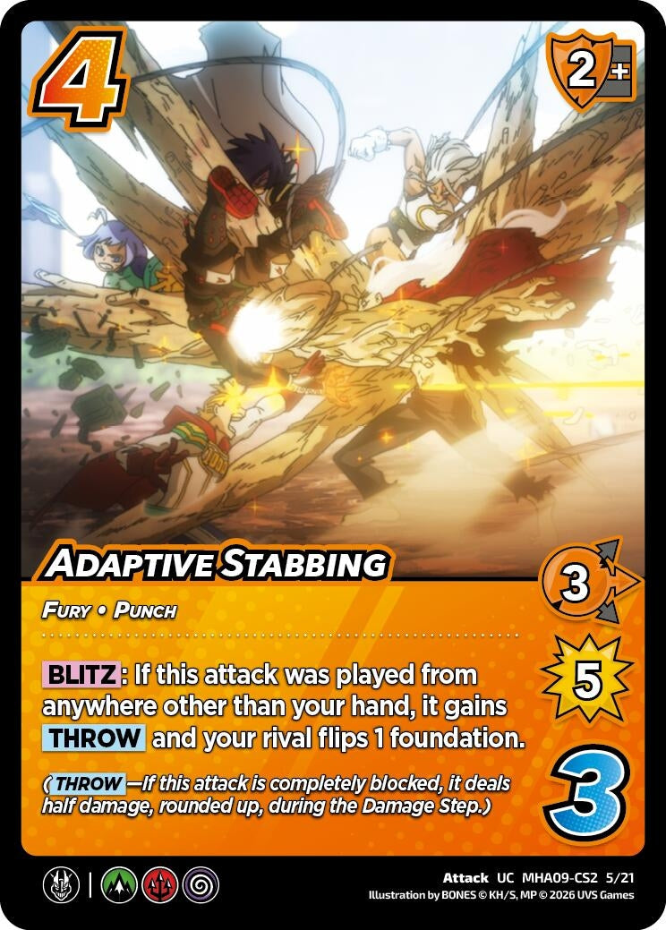 Image for Adaptive Stabbing (MHA09-CS2 5/21) (Challenger Series: My Hero Academia - Final Battle) - UniVersus