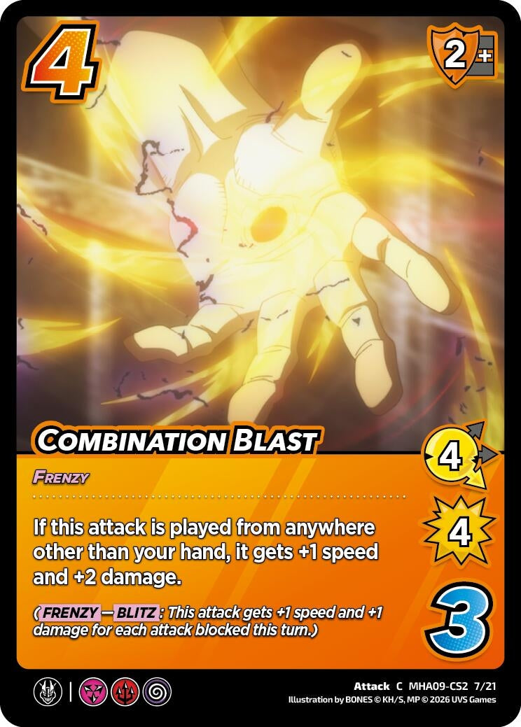 Image for Combination Blast (MHA09-CS2 7/21) (Challenger Series: My Hero Academia - Final Battle) - UniVersus