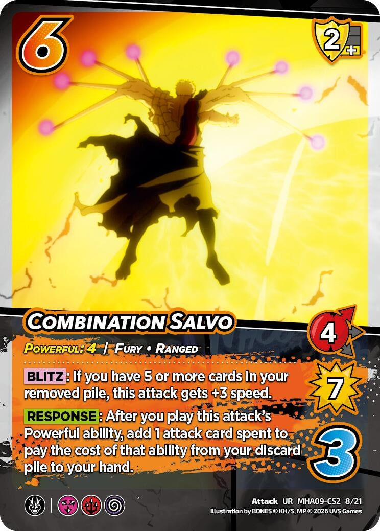 Image for Combination Salvo (MHA09-CS2 8/21) (Challenger Series: My Hero Academia - Final Battle) - UniVersus
