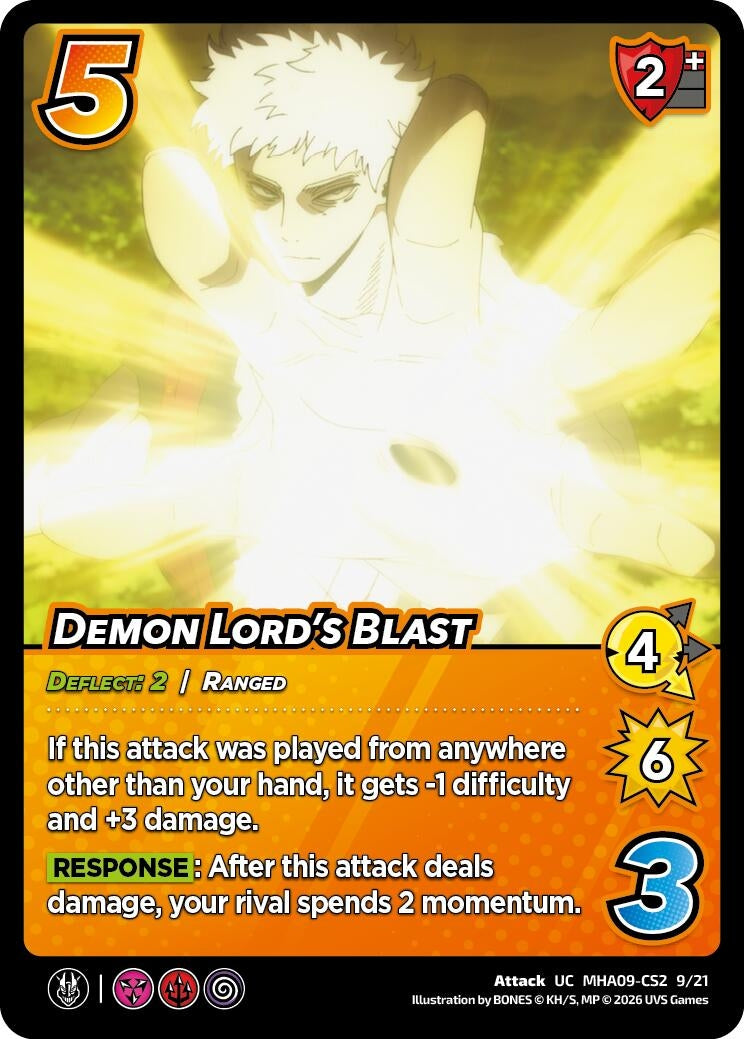 Image for Demon Lord's Blast (MHA09-CS2 9/21) (Challenger Series: My Hero Academia - Final Battle) - UniVersus