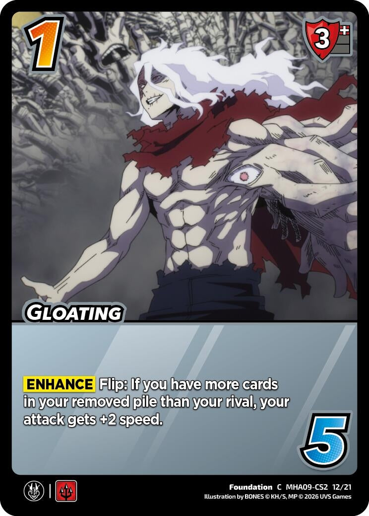 Image for Gloating (MHA09-CS2 12/21) (Challenger Series: My Hero Academia - Final Battle) - UniVersus
