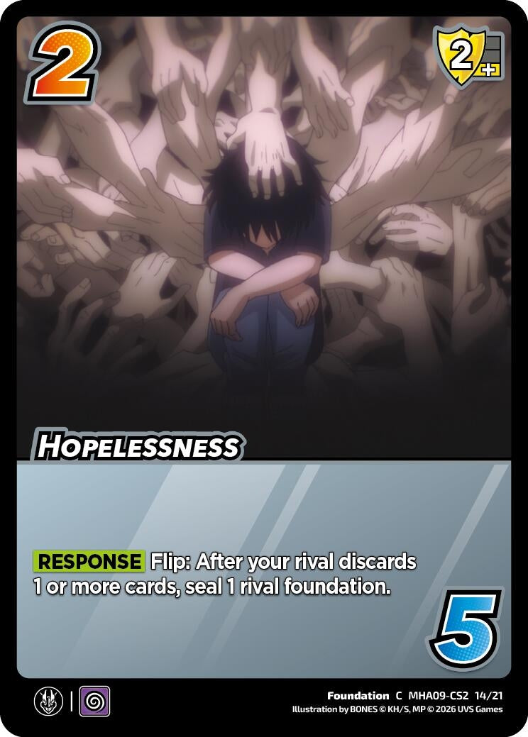 Image for Hopelessness (MHA09-CS2 14/21) (Challenger Series: My Hero Academia - Final Battle) - UniVersus