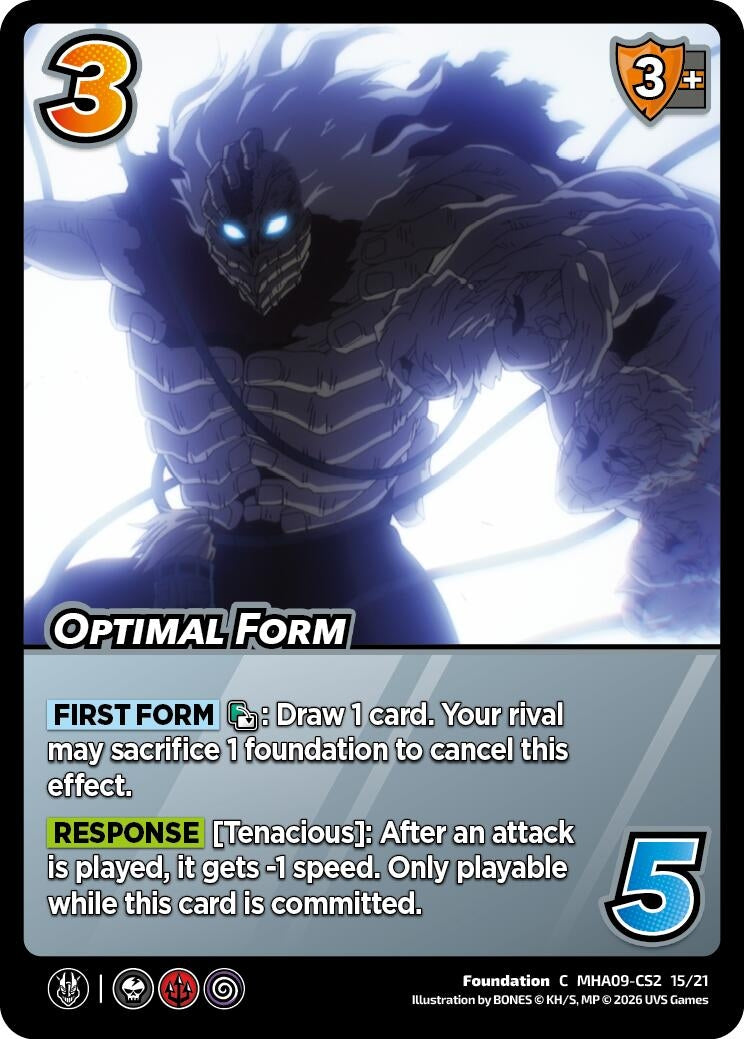 Image for Optimal Form (MHA09-CS2 15/21) (Challenger Series: My Hero Academia - Final Battle) - UniVersus