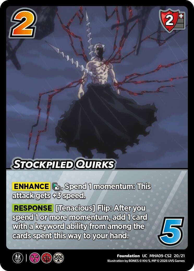 Image for Stockpiled Quirks (MHA09-CS2 20/21) (Challenger Series: My Hero Academia - Final Battle) - UniVersus
