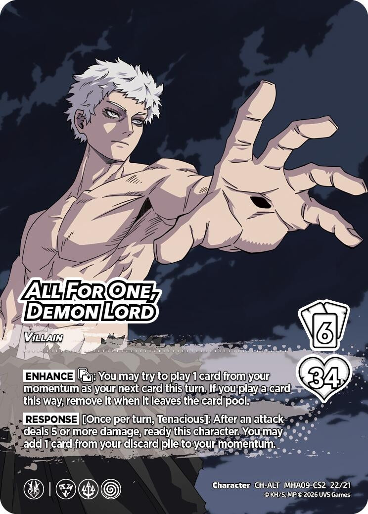 Image for All For One, Demon Lord (Alternative Art) (MHA09-CS2 1/21) (Challenger Series: My Hero Academia - Final Battle) - UniVersus